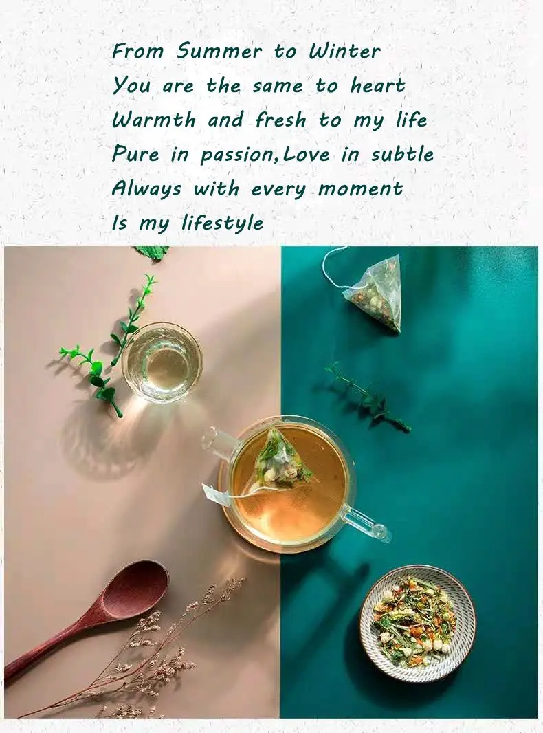 ZS-JB-026M Jasmine Flowers Green Tea Bags Detox Beauty Cold Tea Drinks Foods gift sets green tea jasmine - 4uTea | 4uTea.com