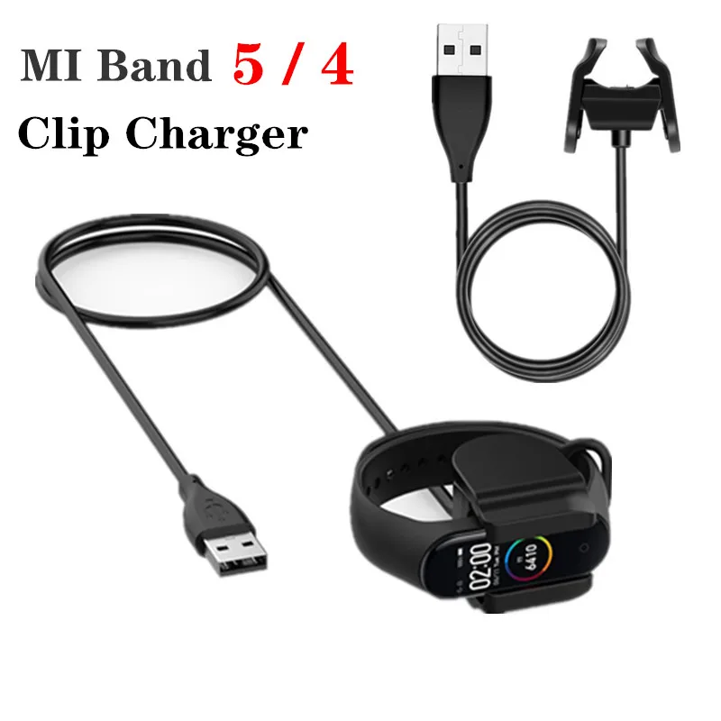 

CLIP Charging Data Cable For Xiaomi Mi Band 5 4 Smart Watch 30CM 100CM USB fast charger Power Cable Charger Wire For Mi Band 4 5