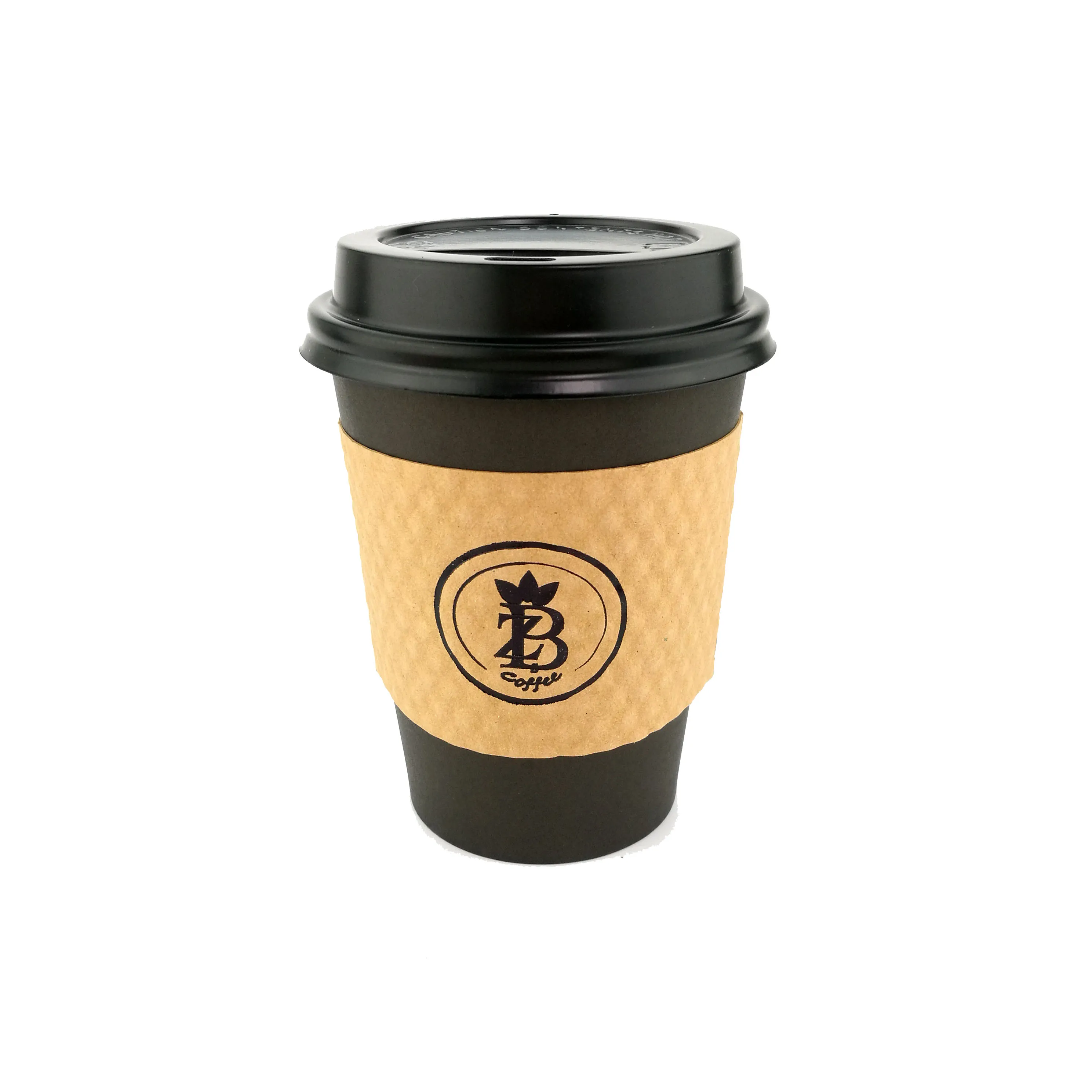 光泽整理 corrugated 纸热一次性咖啡杯套 - buy 咖啡杯袖子,一次性杯