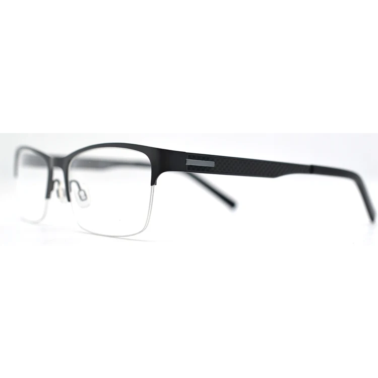 

Sifier half frame steel eyeglasses stainless blue light blocking eyewear men