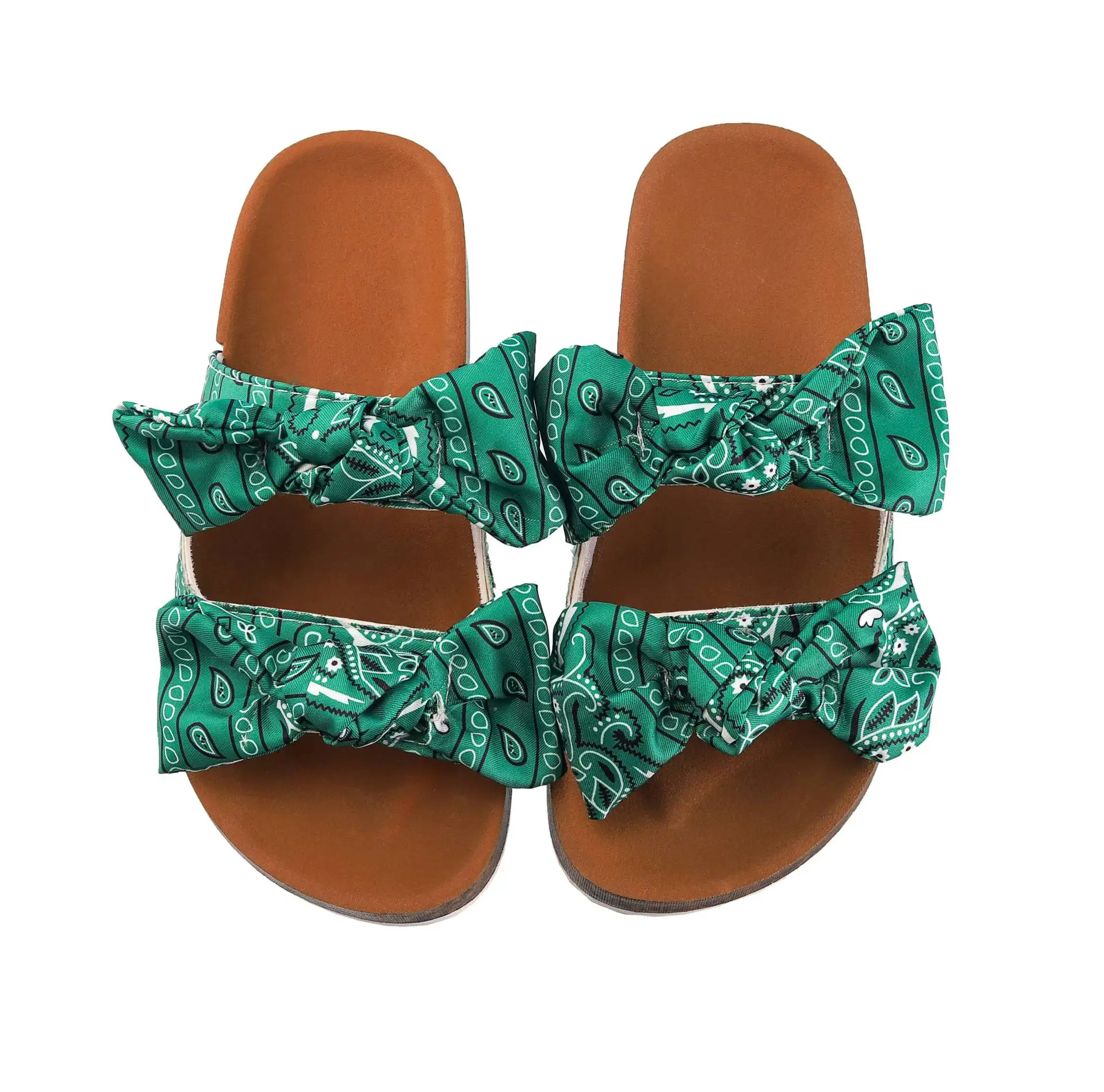 

Custom summer fashion wear cork outdoor women flat slippers