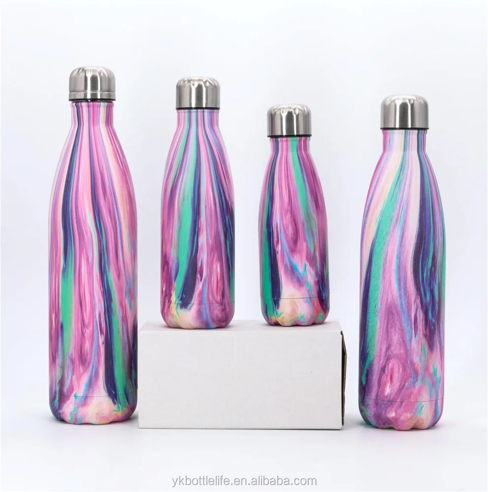 

500ml Stainless Steel Cola Shape Sport Vacuum Bottle keep cold and hot water bottle Sport Vacuum, Customized colors acceptable
