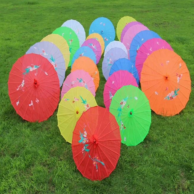 

Printed Cheap Chinese Craft Umbrella Fabric Wedding Parasol Decoration, White, red, yellow, blue, green etc