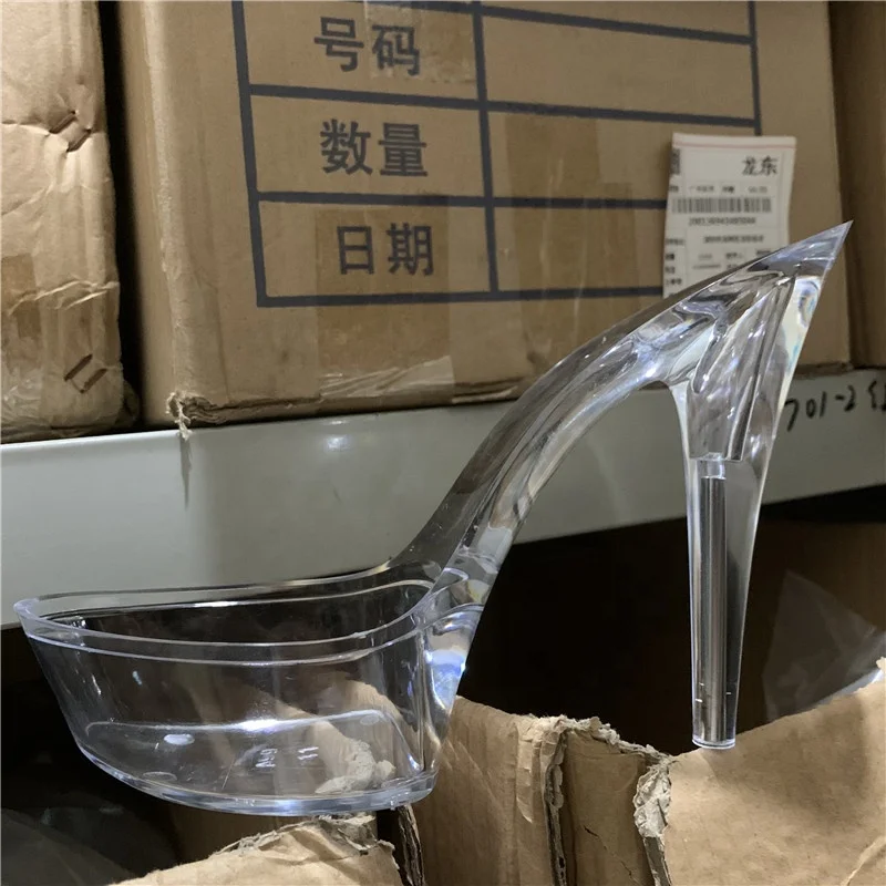 

6 inch- 15cm super high heel sole PC material Transparent and clear sole