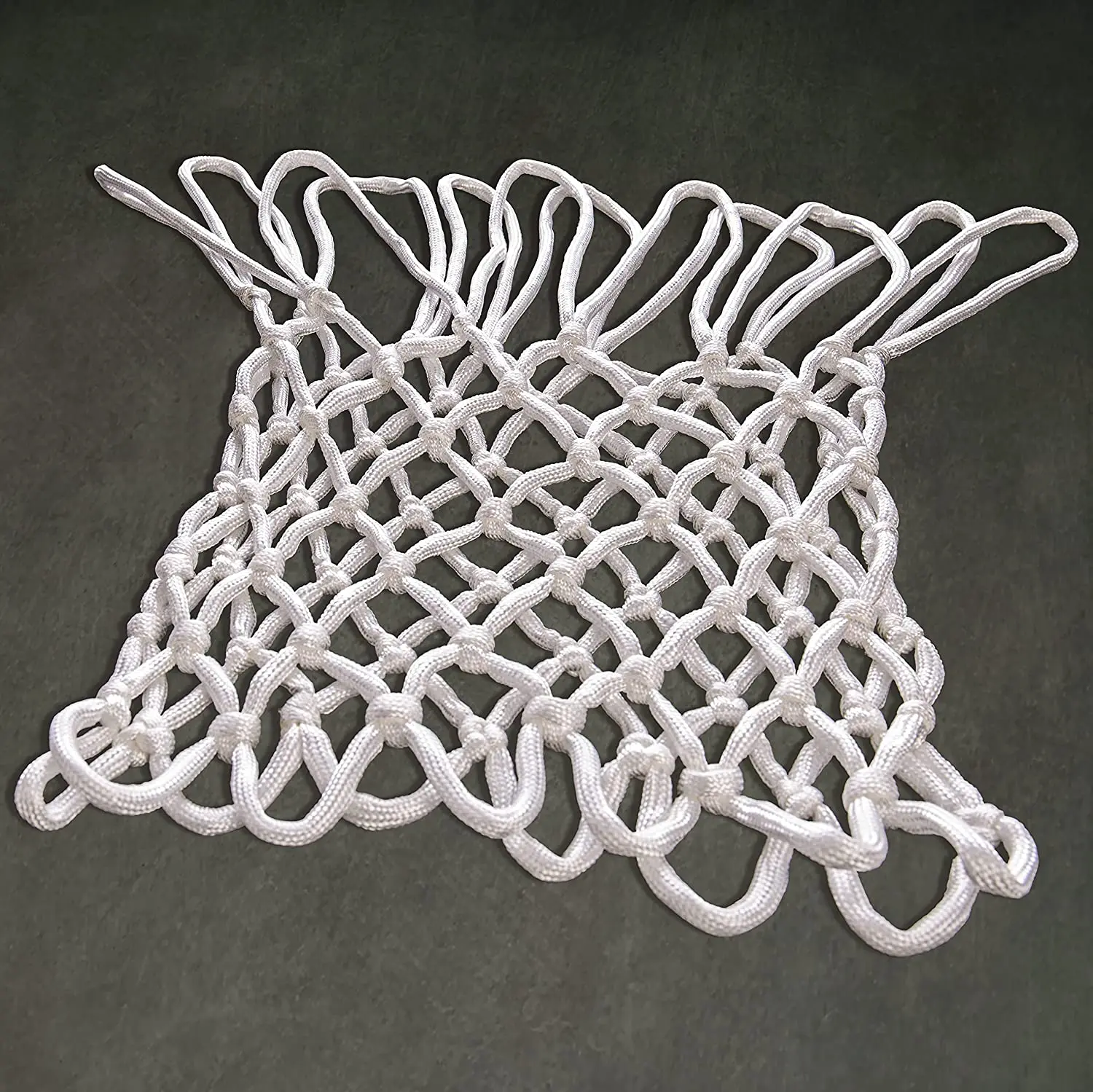 

Nylon Basketball Net Polyester High Quality Standard White Basketball Net Bag, White/blur/red
