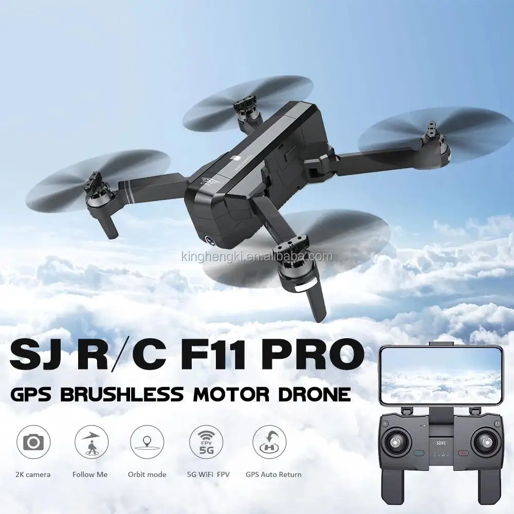 SJRC F11 PRO 5G GPS Drone Wifi FPV 1080P 2K HD Camera F11 Brushless RC Quadcopter 25 minutes Flight Time Foldable Dron Vs SG906 Alibaba