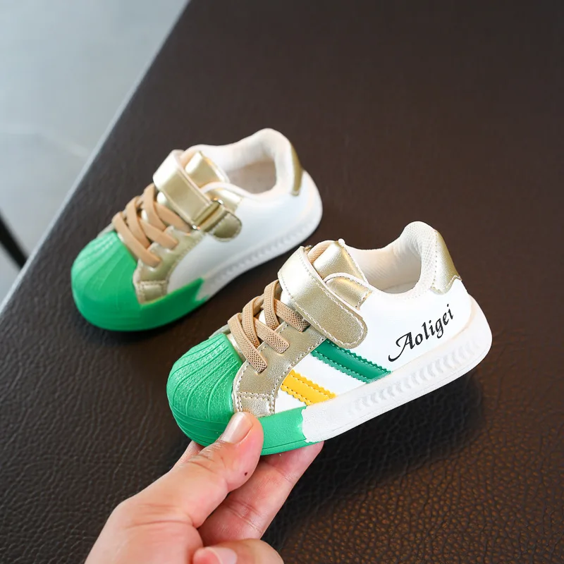 

New Arrival Spring Autumn Kids Footwear Children's Casual Shoes Girl Flat Shoes for Kids, Green pink orange