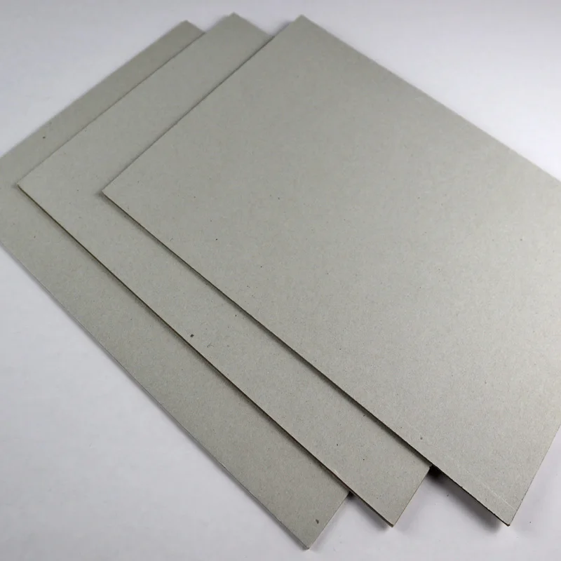 
1-3mm Hard stiffness thick cardboard paper wholesale black chipboard sheets coated grey board 