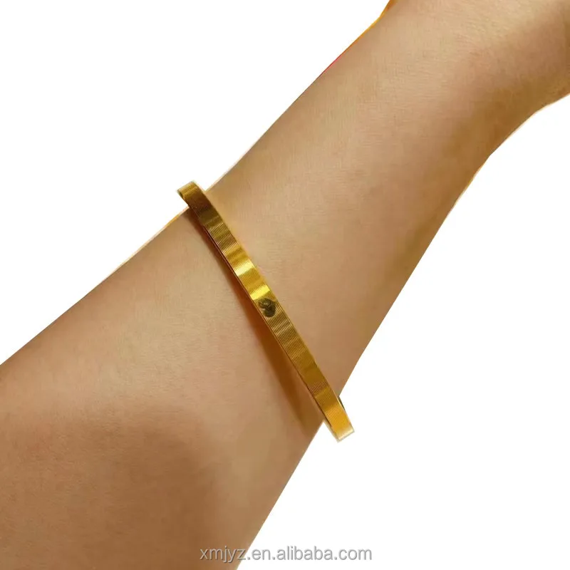 

Certified 5D Cyanide-Free Time 999 Pure Gold Bracelet 5D Cyanide-Free Bracelet 24K Gold Bracelet