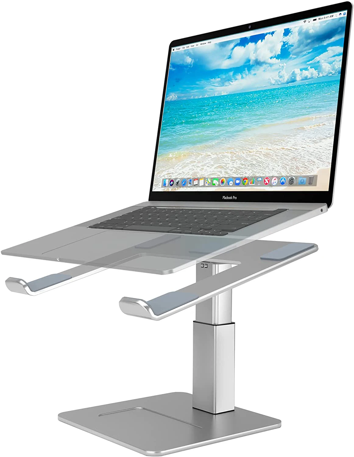 

Ergonimic Height Angle Adjustable Lapdesks Stable Ventilated Laptop Holder Stand For Desk