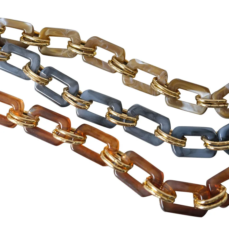 

New fashion Mini bag summer all-match ins designer bag chain acrylic plastic chain for ladies, Transparent