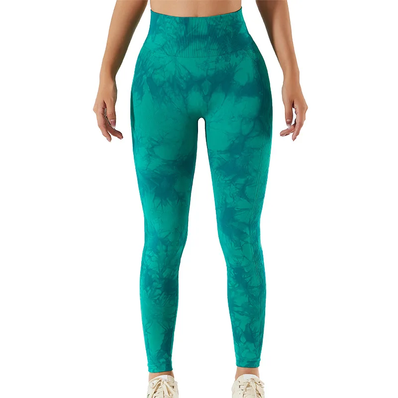 

New fashionable women active wear tie dye yoga booty scrunch leggings gym workout fitness running tie dye scrunch legging, Customized colors