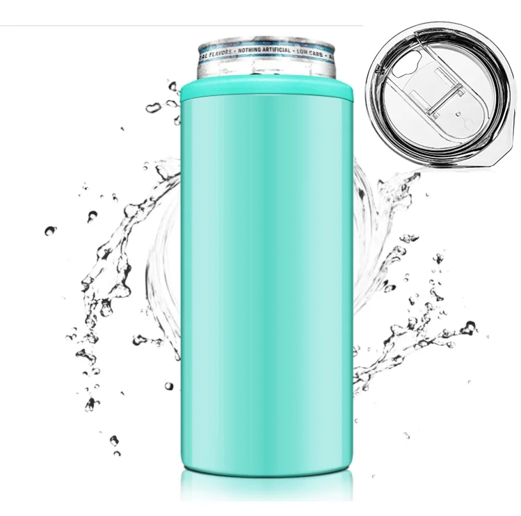 

12oz Insulated Skinny Can Cooler Double-Walled Stainless Steel Drink Holder for Slim Beer Can for Tall Skinny Cans, Customized color