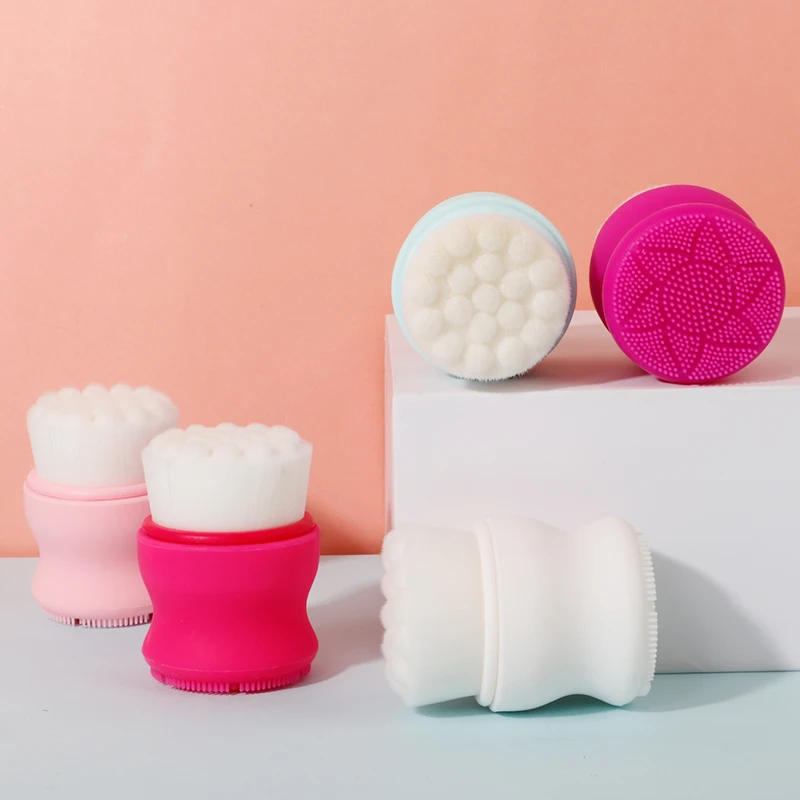 

Popular Factory Direct Sales Cheap Silicone Sponge Exfoliating Face Brush, Customozied