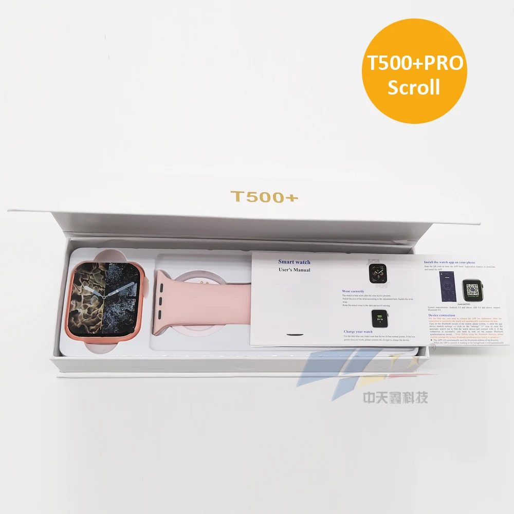 

2021 New Arrivals Smart Watch T500 Pro Series 6 BT Call Full Touch Screen Smartwatch T500 Pro With Rotation button, 5 colors