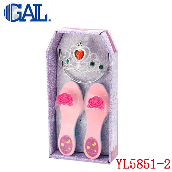 Plastic Dress Up Shoe And Child Princess Crown Toys For Girls Buy