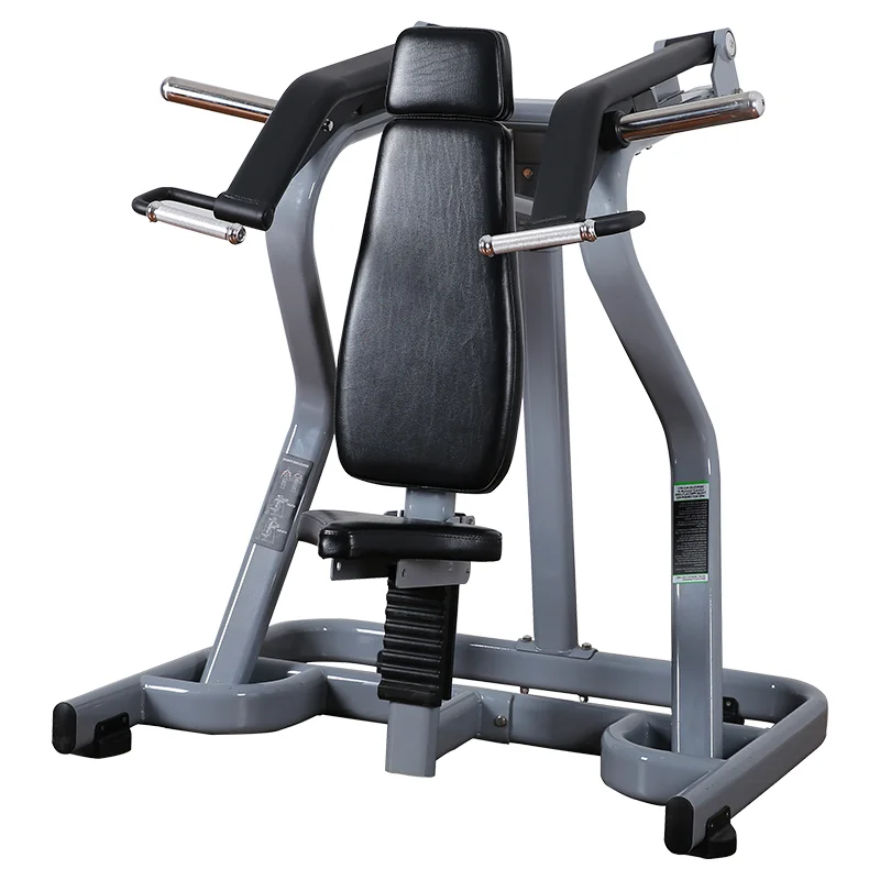 

High quality Fitness Equipment oval tube plate loaded shoulder press machine, Customized