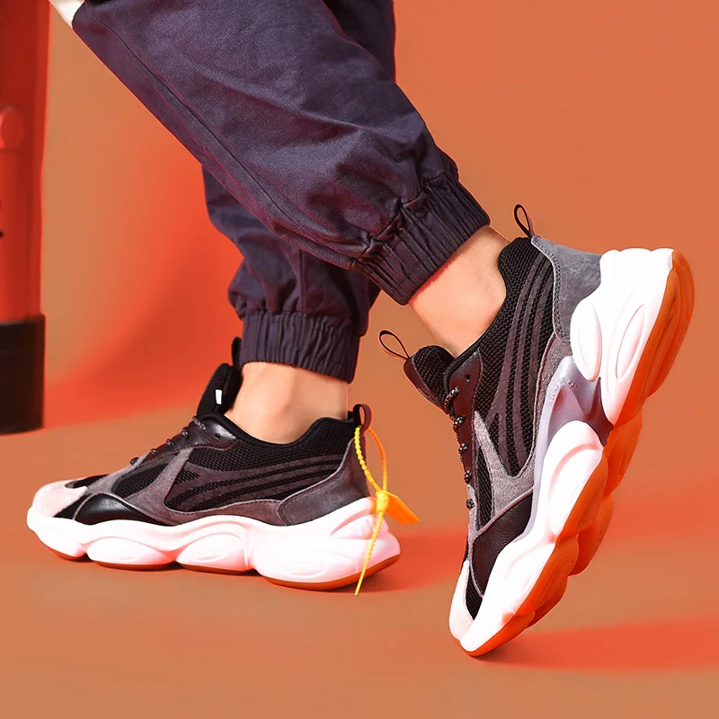 

Korean Version Fashion Breathable Shoes Men Casual Shoes For Male Lace-up Flats Shoes