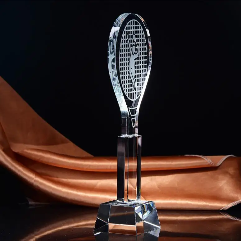 羽毛球比赛水晶奖杯最佳男子单打比赛体育奖项礼品 mlsj-jb095