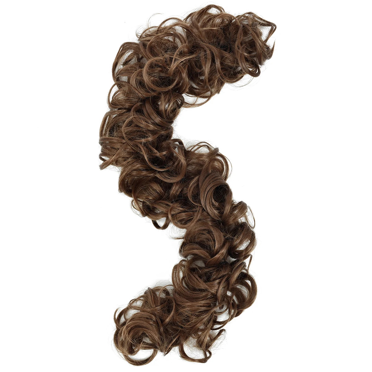 

Free Sample tousled messy hair bun cover extension,synthetic hair bun,hair bun extensions braided chignon, 12-light brown