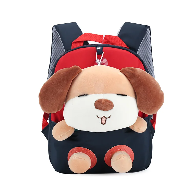 

2022 New Children Backpacks 3D Dog Design Girl Boys School Bags Toddler Kid Schoolbag Kindergarten Cartoon Pouch Waterproof bag, 6 colors as shown