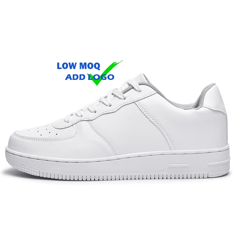 

2021 Microfiber Leather Big size Unisex Custom Logo Male Casual Skateboard Shoes Fashion White Trending Sepatu Sneakers For Mens