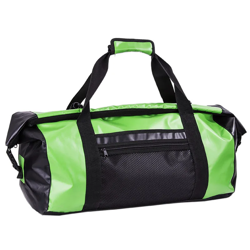 

waterproof sports gym travel duffle bag large capacity PVC outdoor camping accessories dry bag, Green