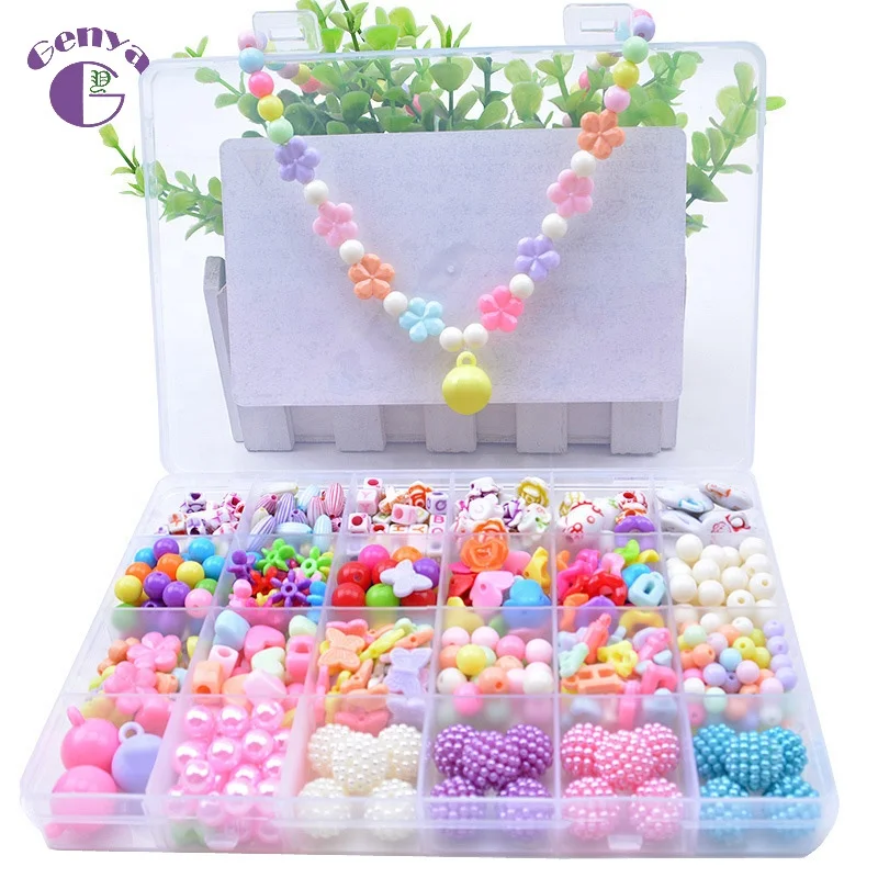 

Genya Beads Assortment Bulk forJewelry Making Bracelet Necklace Making Kit Friendship Bracelets Art Craft Kit, As picture