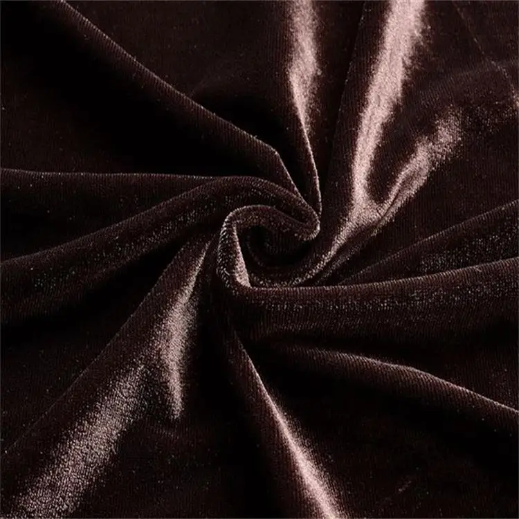 

Fashionable Style Polyester velvet samples fabric for ladies dress underwear home textile