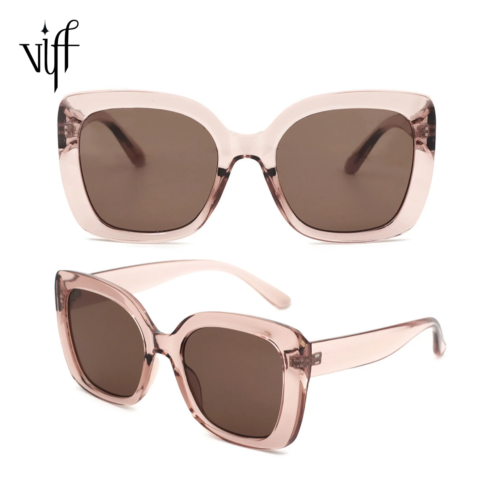 

VIFF HP20898 Wholesale Trendy Luxury 90s Brand Lentes De Sol Rectangular Square Oversized Glasses Fashion Custom Sunglasses