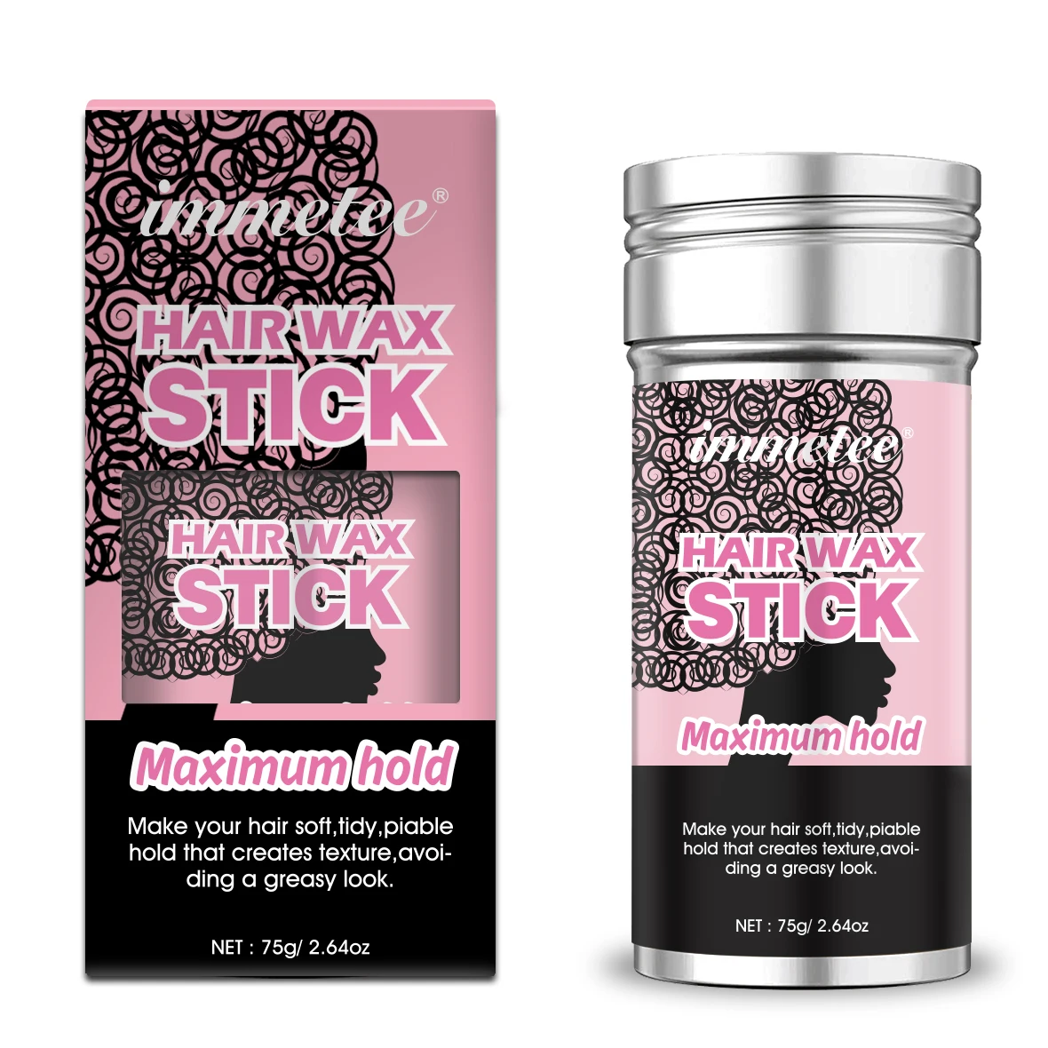 

Wax Stick Hair Custom Label Strong Hold Edge Control Easy to Clean Water based Hair Wax Stick