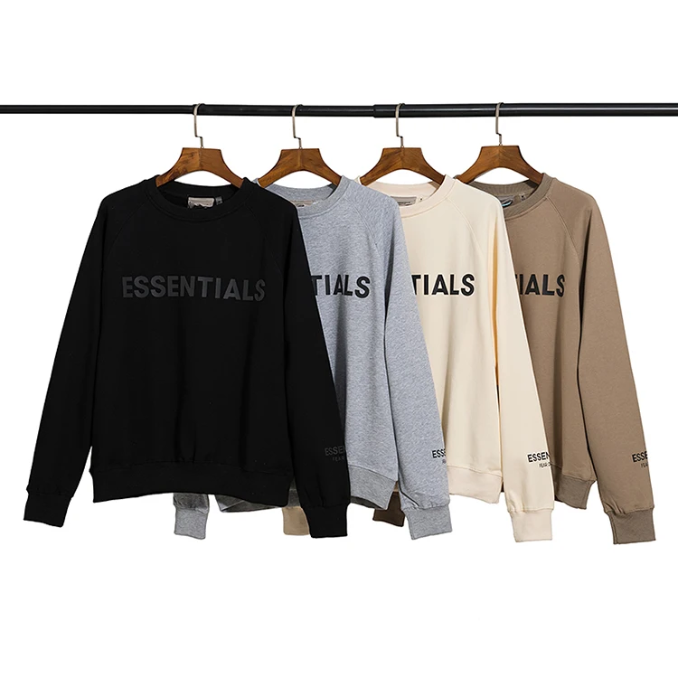 

wholesale 2021 New style fear of god essentials sweatshirt Printed comfortable Loose long sleeve Casual Unisex sports pullover