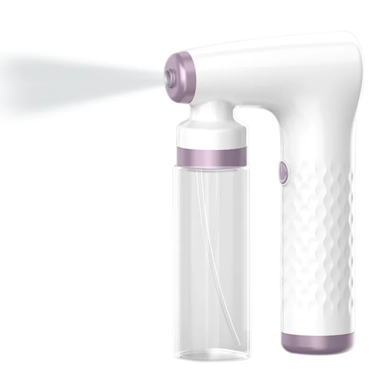 

Handheld rechargeable wireless disinfectant sanitizer nano steam spray gun