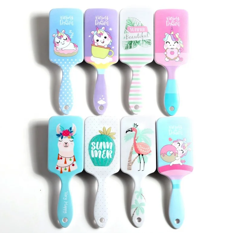 

Cute Unicorn Printing Airbag Comb Cartoon Hair Brush Massage Hair Comb, Custom made