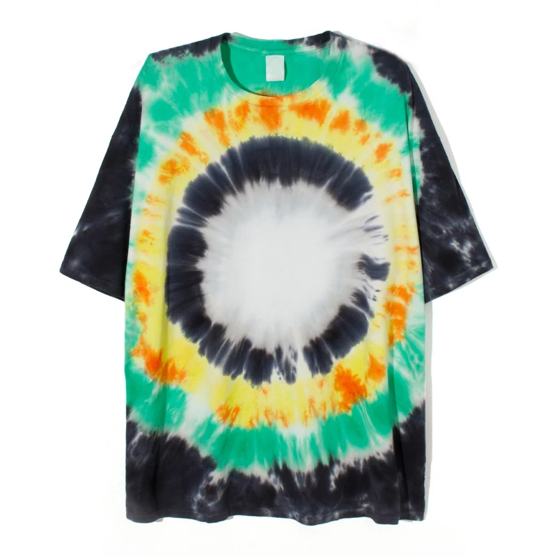 

men's 100% cotton t-shirt tie dye printed t-shirt for men summer short sleeve tee