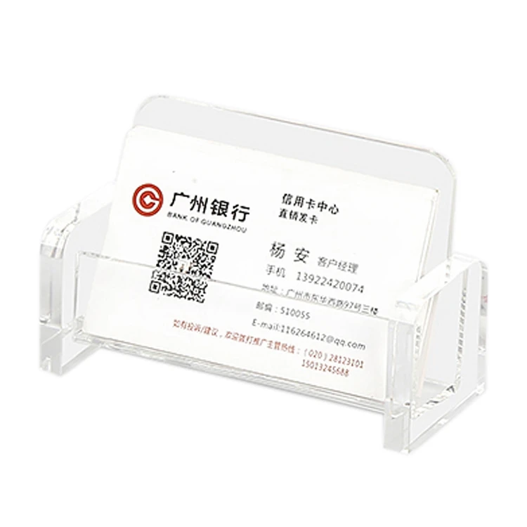 

Professional Manufacturer China's Best Name Card Holder Desktop Acrylic Business Card Holder For Desk