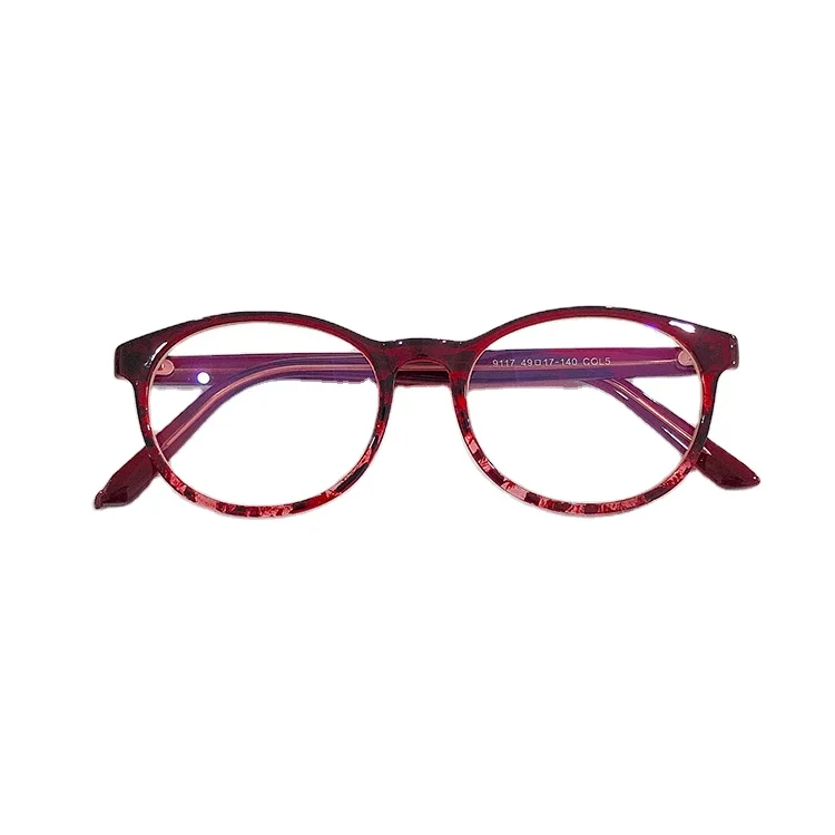 

RENNES [RTS] Fashion personality round frame transparent lens optical glasses ladies retro plastic spectacle frame, Customize color