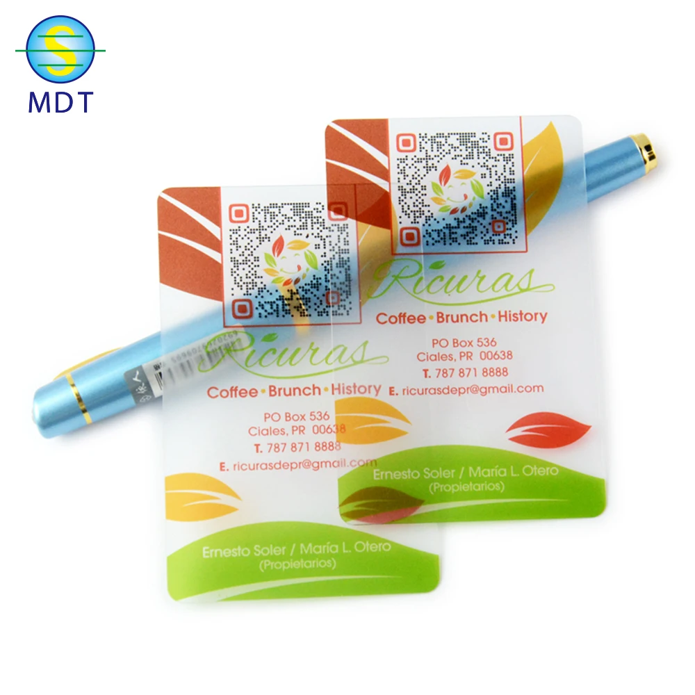 

DU holographic business card, Cmyk color or pantone color