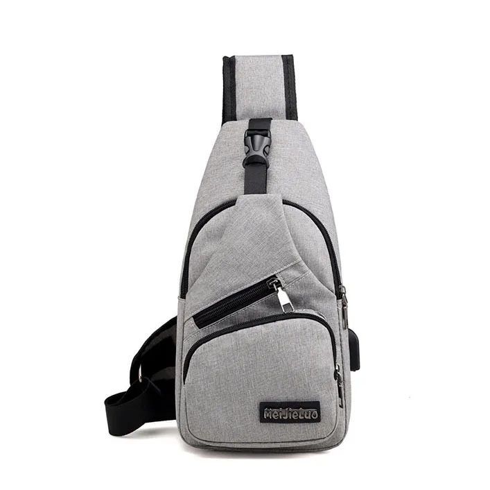 

Custom Logo Single Shoulder Bag Pack Waterproof Cross Body Small Sling Bag Nylon Sports Chest Bag Men