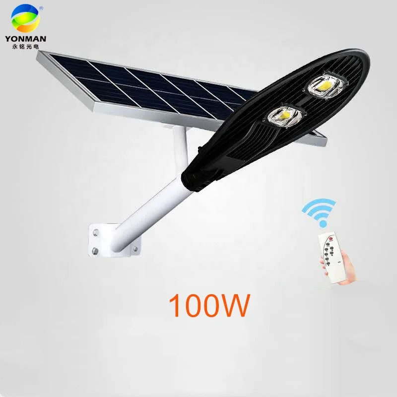Manufacturer Price 100W high power lithium battery ip65 outdoor solar led street light