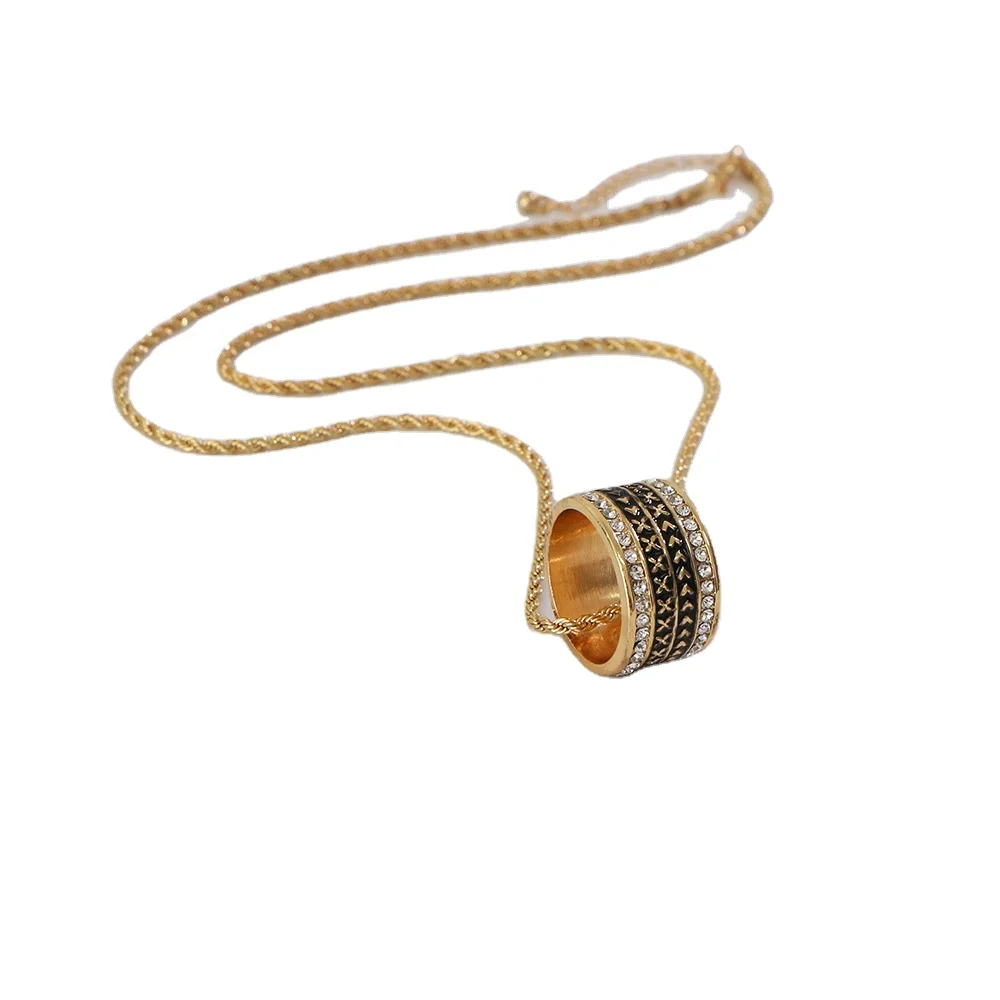 

New Hawaiian Jewelry Necklace Ring Polynesian Hawaiian Style Gold Plated Necklace Earrings Set Hawaiian Pearl for Women, Picture