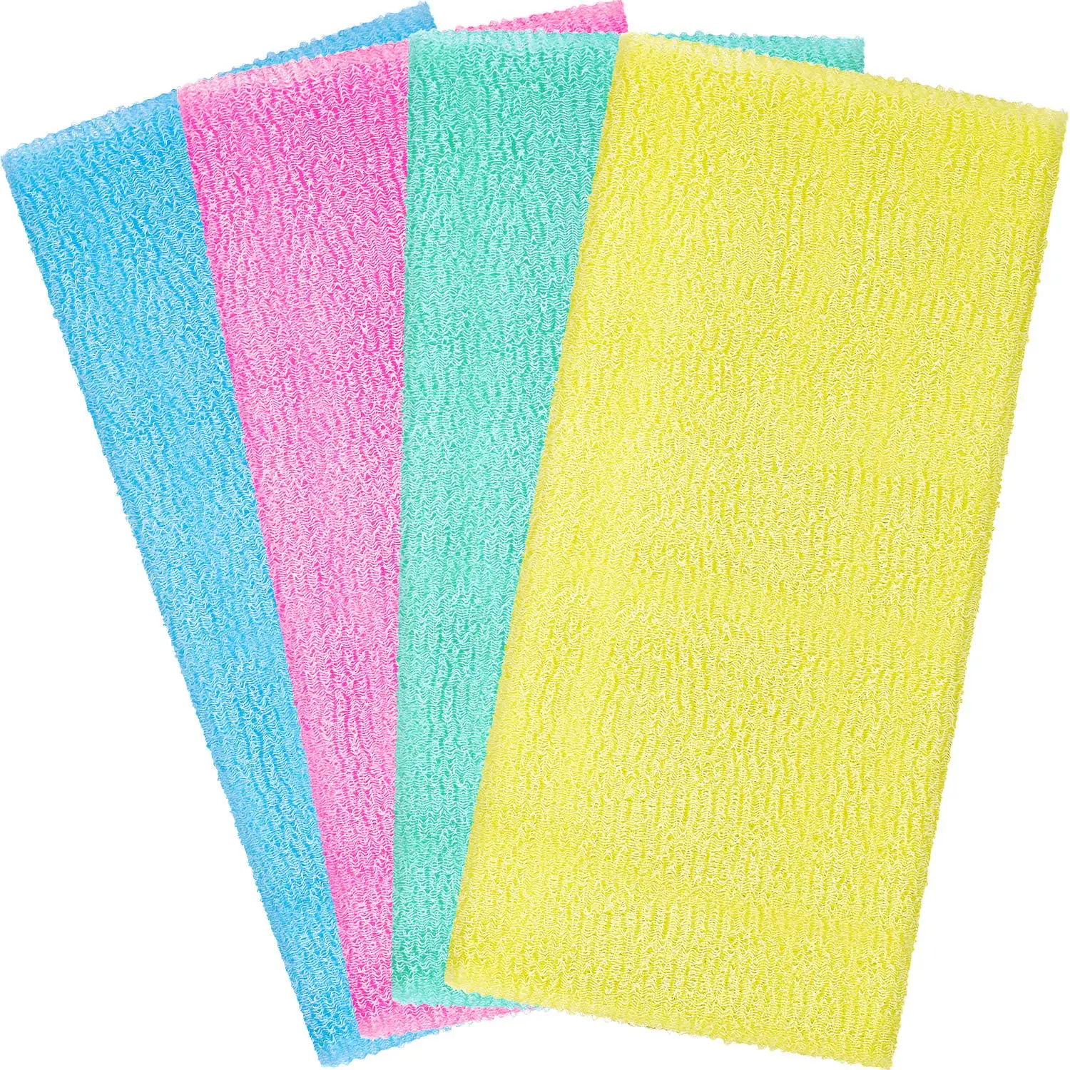 

3Pieces Nylon Bath Towel Beauty Skin Bath Cloth Exfoliating Shower Washcloth for Women and Men