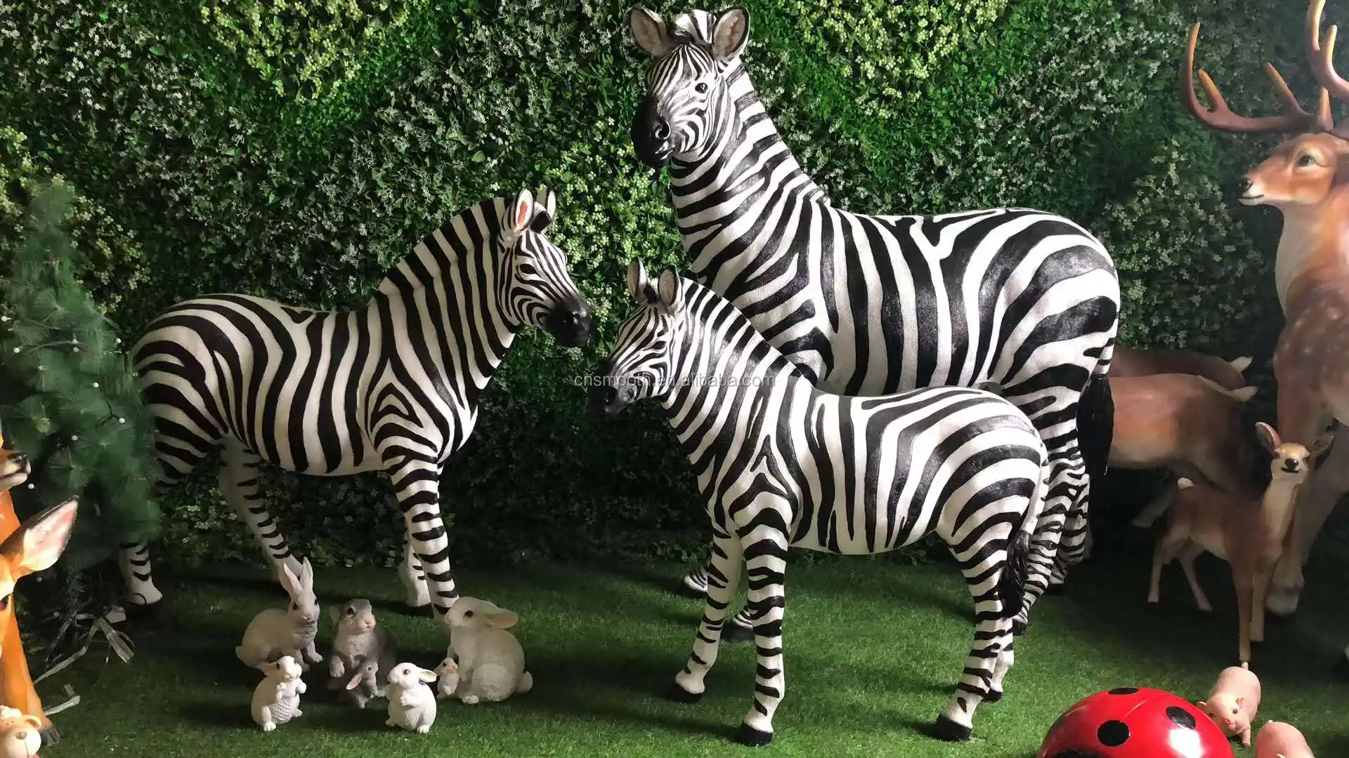 Jungle Style Birthday Party Decorative Fiberglass Big Safari Wild