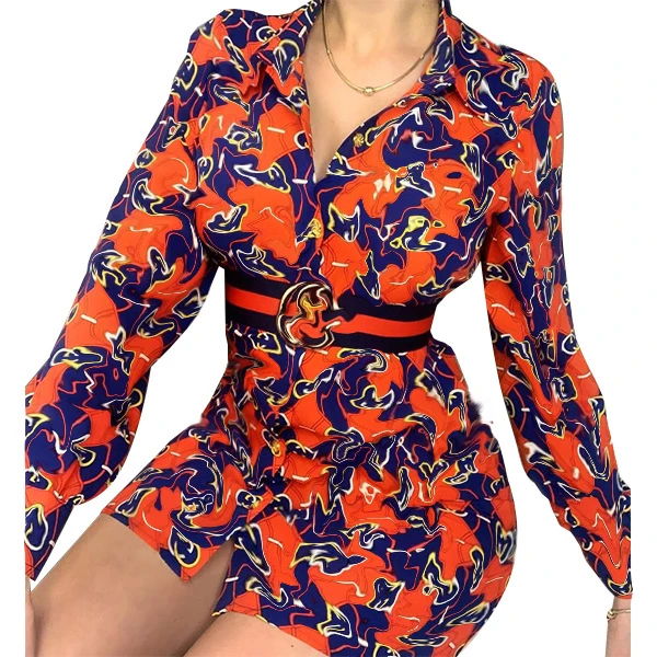 

Wholesale women's clothes 2021 new design ladies leisure dress long-sleeved big brand See the video for details, Customized color