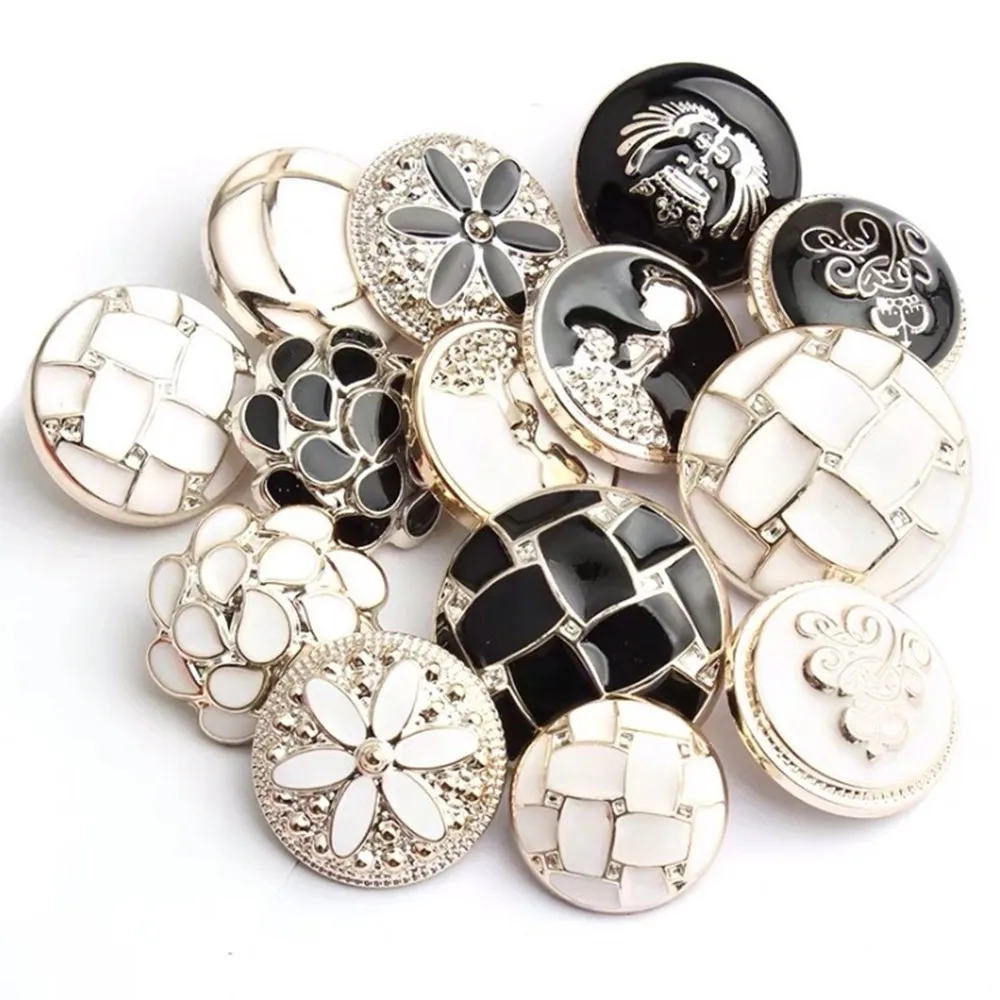 Wholesale custom replacement designer fancy ABS metal shirt button for shirts Decorative buckle