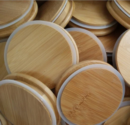 Wholesale Multisize Bamboo Lid For Glass Candle Jar Or Sealed Cans