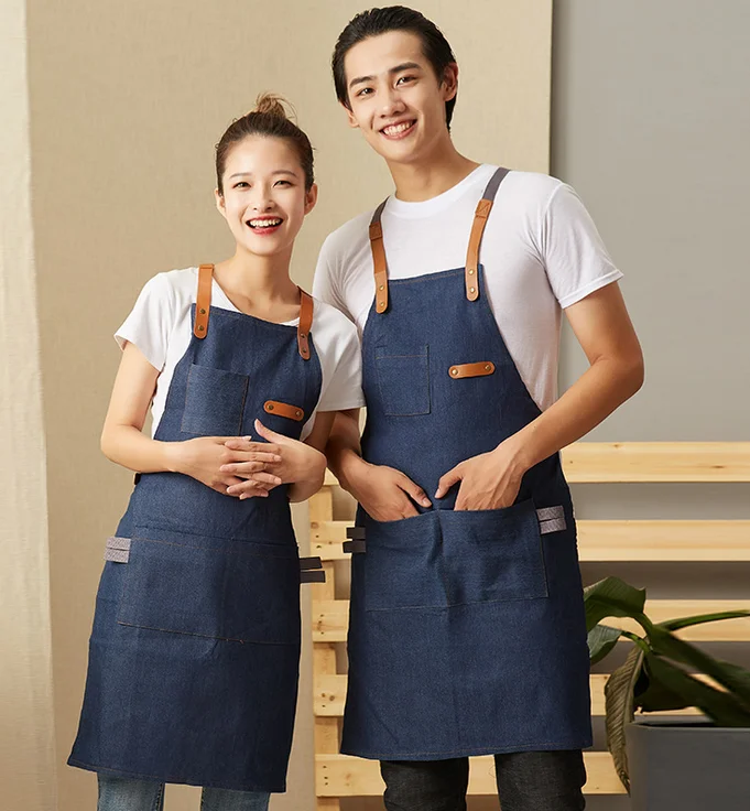 

Canvas apron customized logo print advertising pure cotton work apron, Choose
