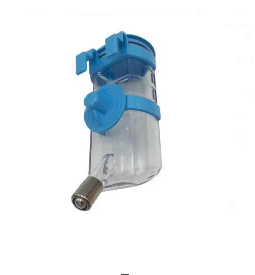 

Hanging Type Cat Drinking Cup Double Hooks Hamster Water Fountain Eco-friendly Plastic Water Dispenser