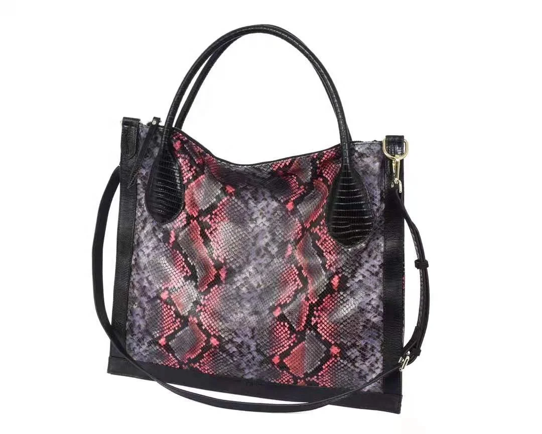 

2021 Snake Pattern New arrivals genuine leather Shoulder Handbag Ladies large capacity Hand Bags For Women, Various colors