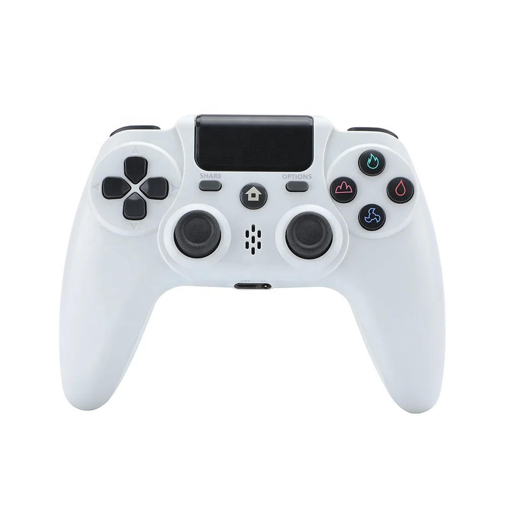 

High Quality PS4 wireless Joystick Game Controller with Private Model Touch Screen ps4 Gamepad, White